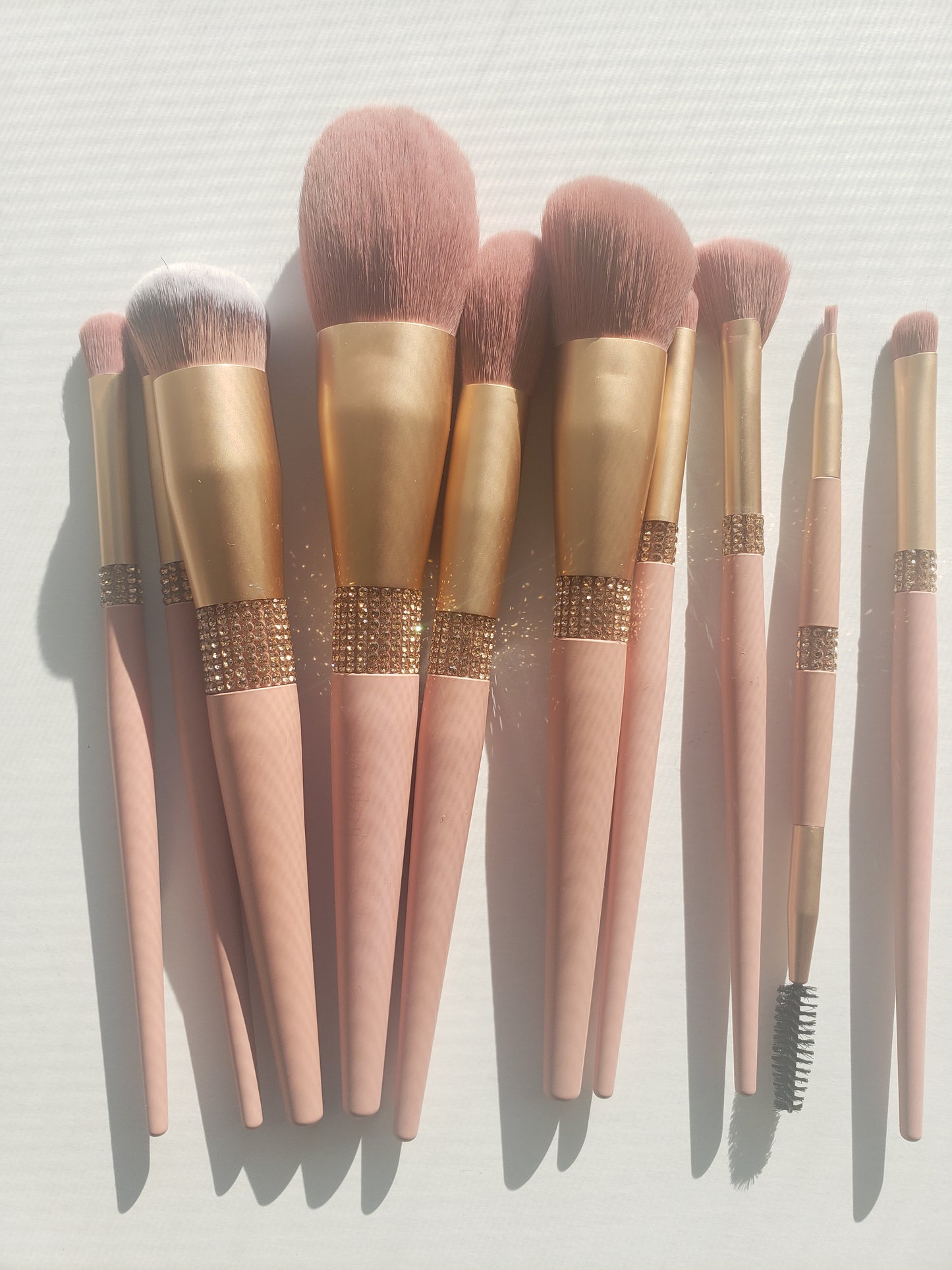 Pink Bling Makeup Brush Set